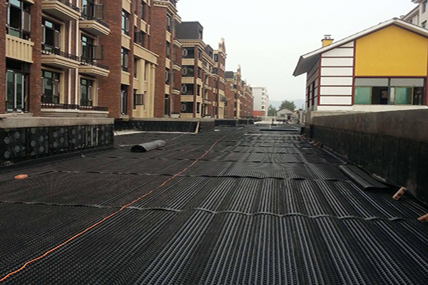 屋顶排水板施工案例